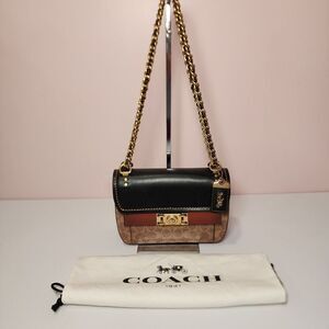 NWT COACH CF200 Troupe Crossbody Signature Canvas